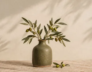 Social version showing the complete vase and olive branches