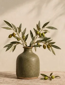 Thumbnail version showing the complete vase and olive branches