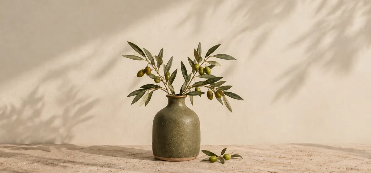 Web version showing the complete vase and olive branches