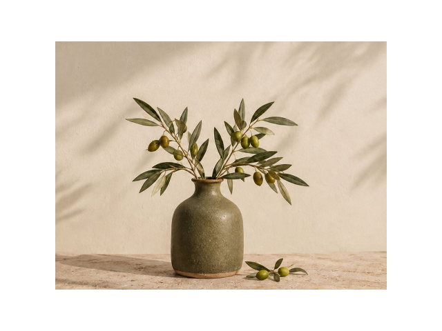 The unscaled vase photograph centered inside a larger white canvas